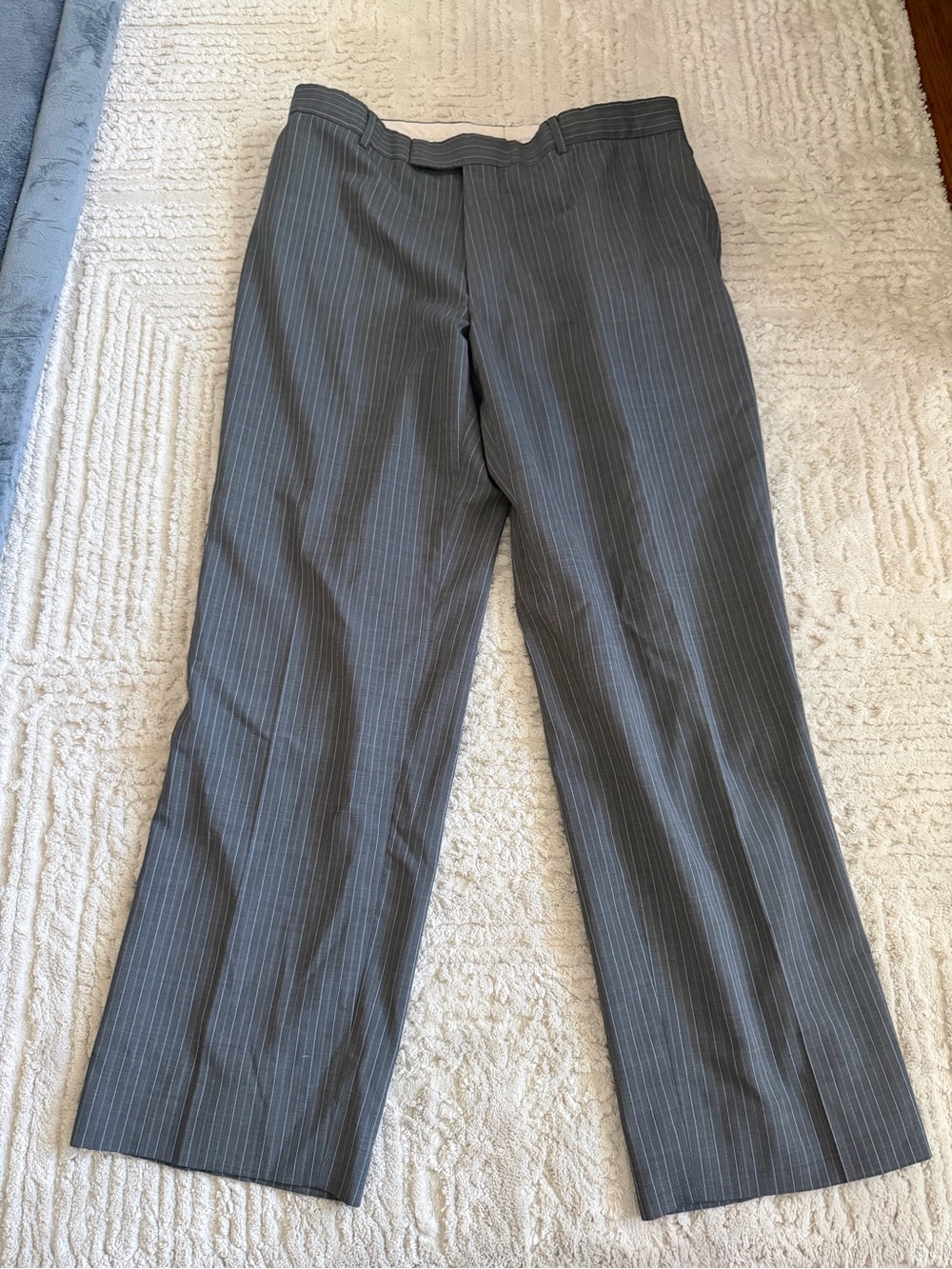 Hugo Boss classic grey pinstripe dress trousers 46R